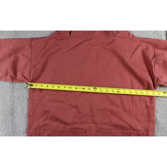 The Smock Shop Smock Red Brown S 34"-38" Pullover Fisherman Unisex Vintage 90s - Picture 5 of 6